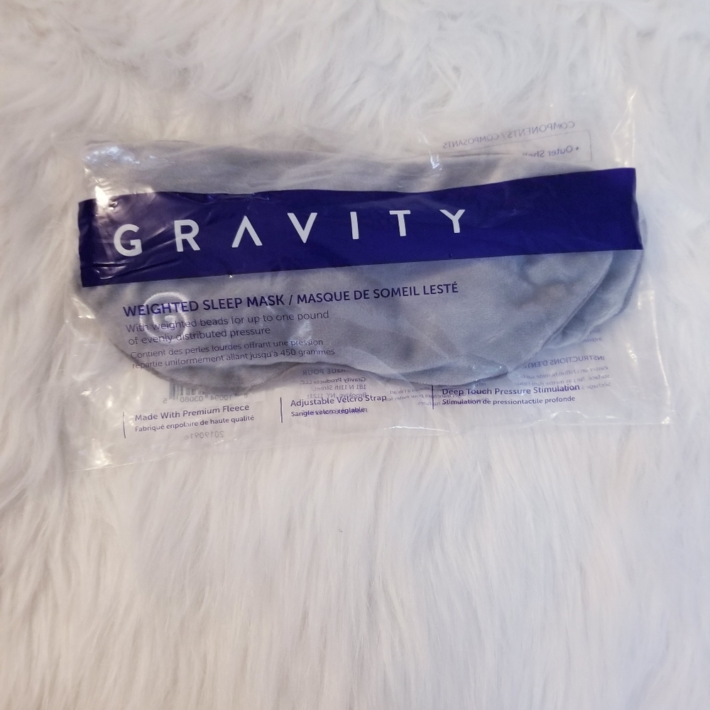 Gravity weighted sleep mask new in packaging